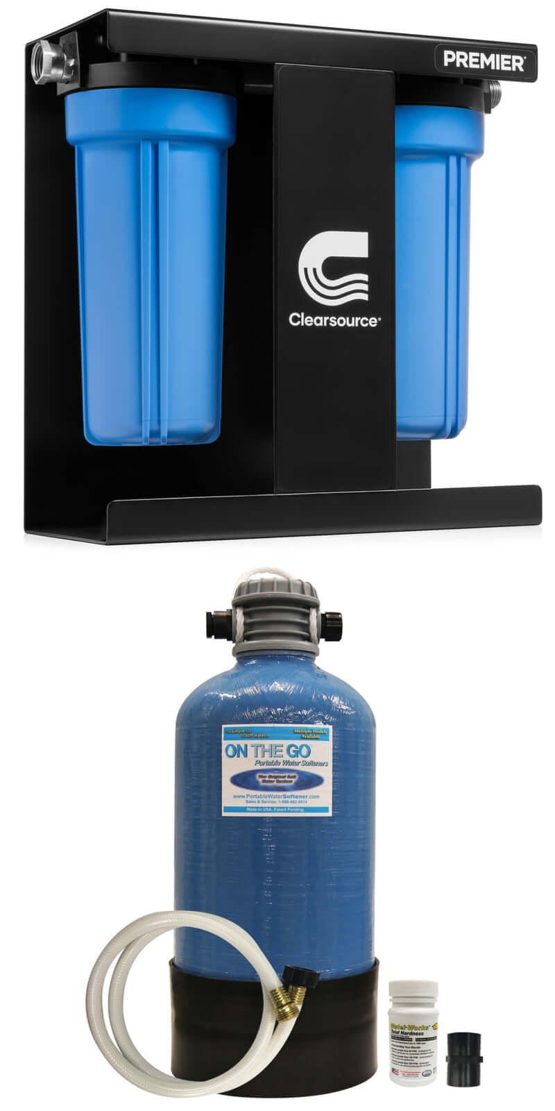 Clearsource 2 Canister and On The Go™ Double Water Softener Bundle