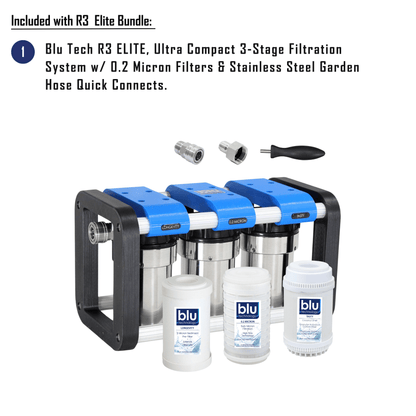 Blu Tech R3 ELITE Bundle | 3-Stage Filtration System