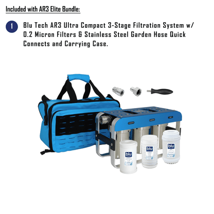 Blu Tech AR3 ELITE Bundle | 3-Stage Filtration & Softener - 0.2 micron