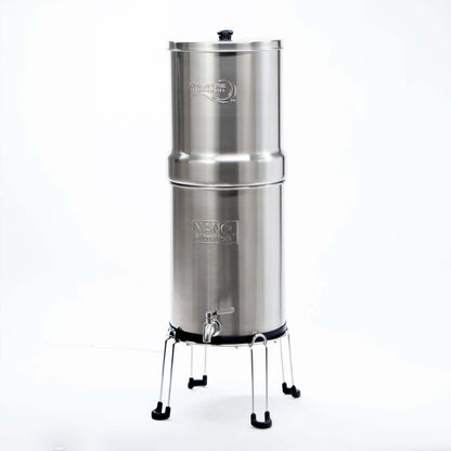 Stainless Steel Gravity Countertop Nano Fiber Water Filter