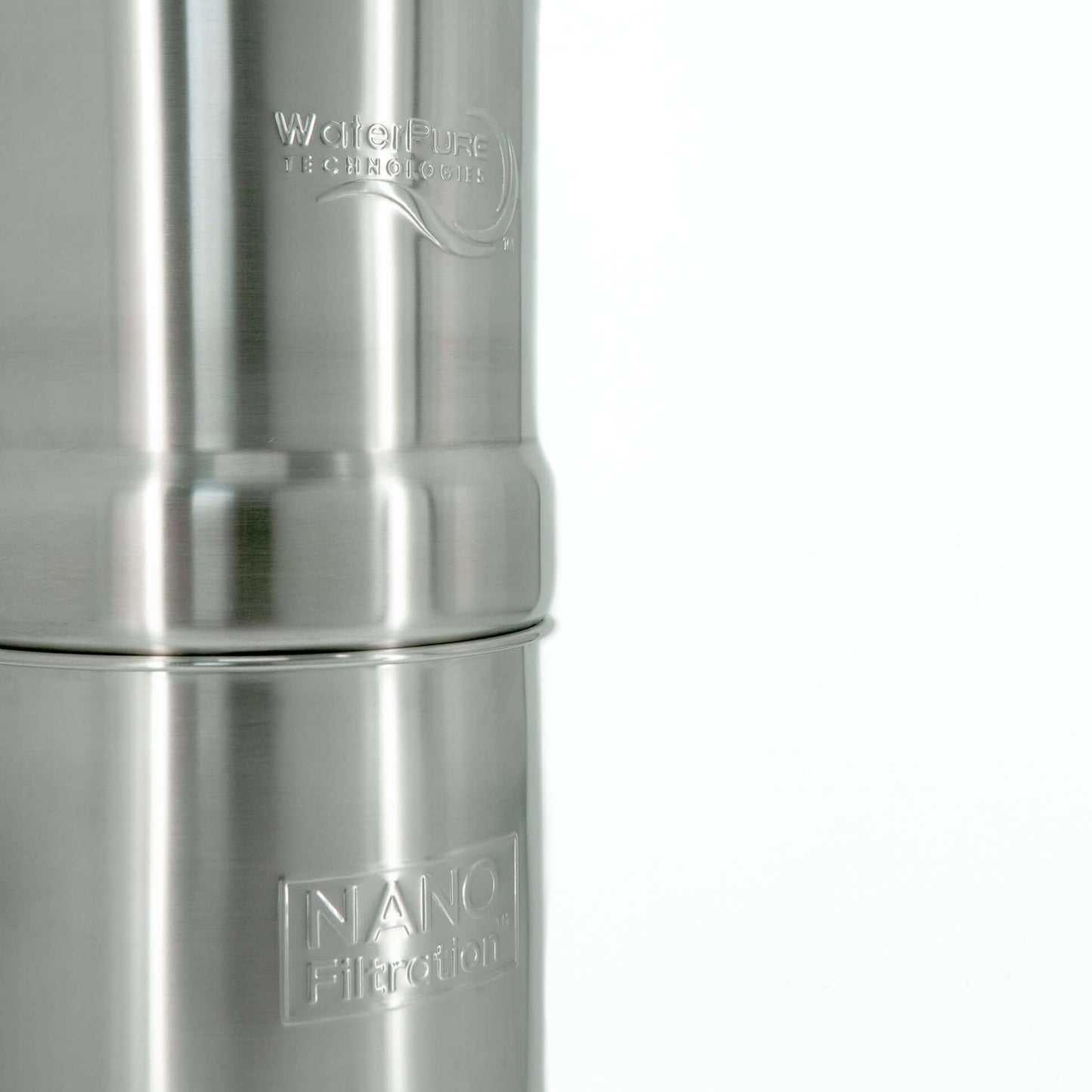 Stainless Steel Gravity Countertop Nano Fiber Water Filter