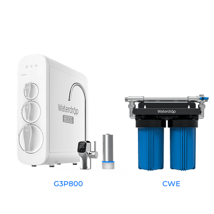 Tankless RO System with UV Sterilizer - Waterdrop G3P800 Bundles