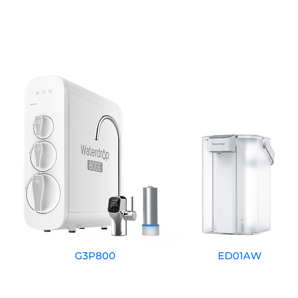 Tankless RO System with UV Sterilizer - Waterdrop G3P800 Bundles