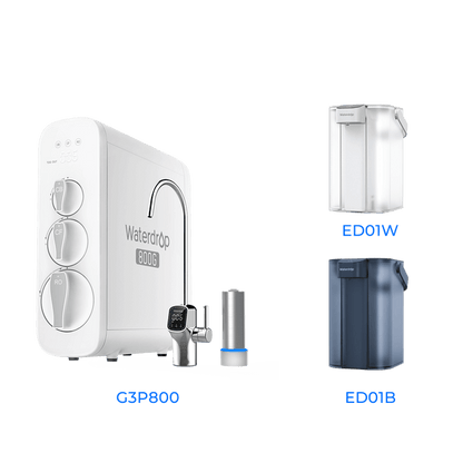 Tankless RO System with UV Sterilizer - Waterdrop G3P800 Bundles