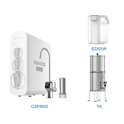 Tankless RO System with UV Sterilizer - Waterdrop G3P800 Bundles