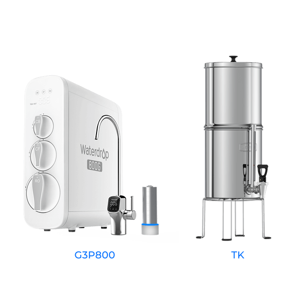 Tankless RO System with UV Sterilizer - Waterdrop G3P800 Bundles