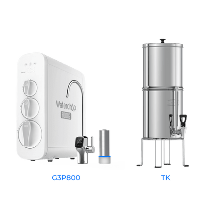 Tankless RO System with UV Sterilizer - Waterdrop G3P800 Bundles