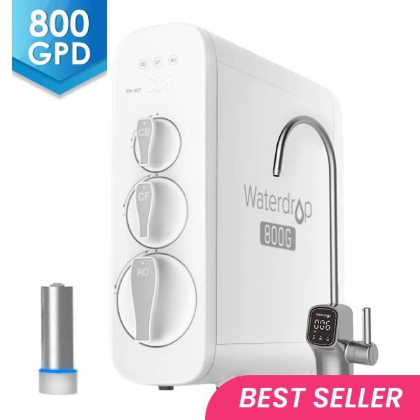 Tankless RO System with UV Sterilizer - Waterdrop G3P800 Bundles