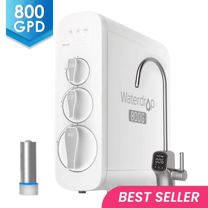 Tankless RO System with UV Sterilizer - Waterdrop G3P800 Bundles