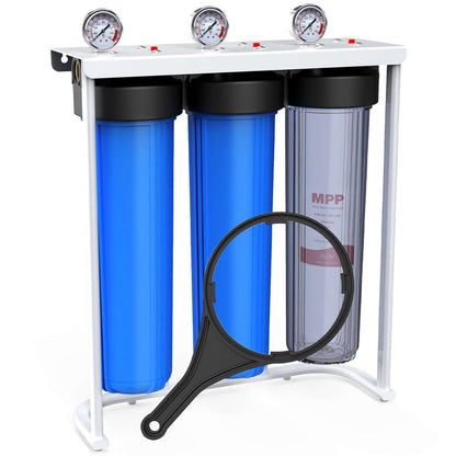 SimPure 3 Stage Whole House Water Filter for Well Water