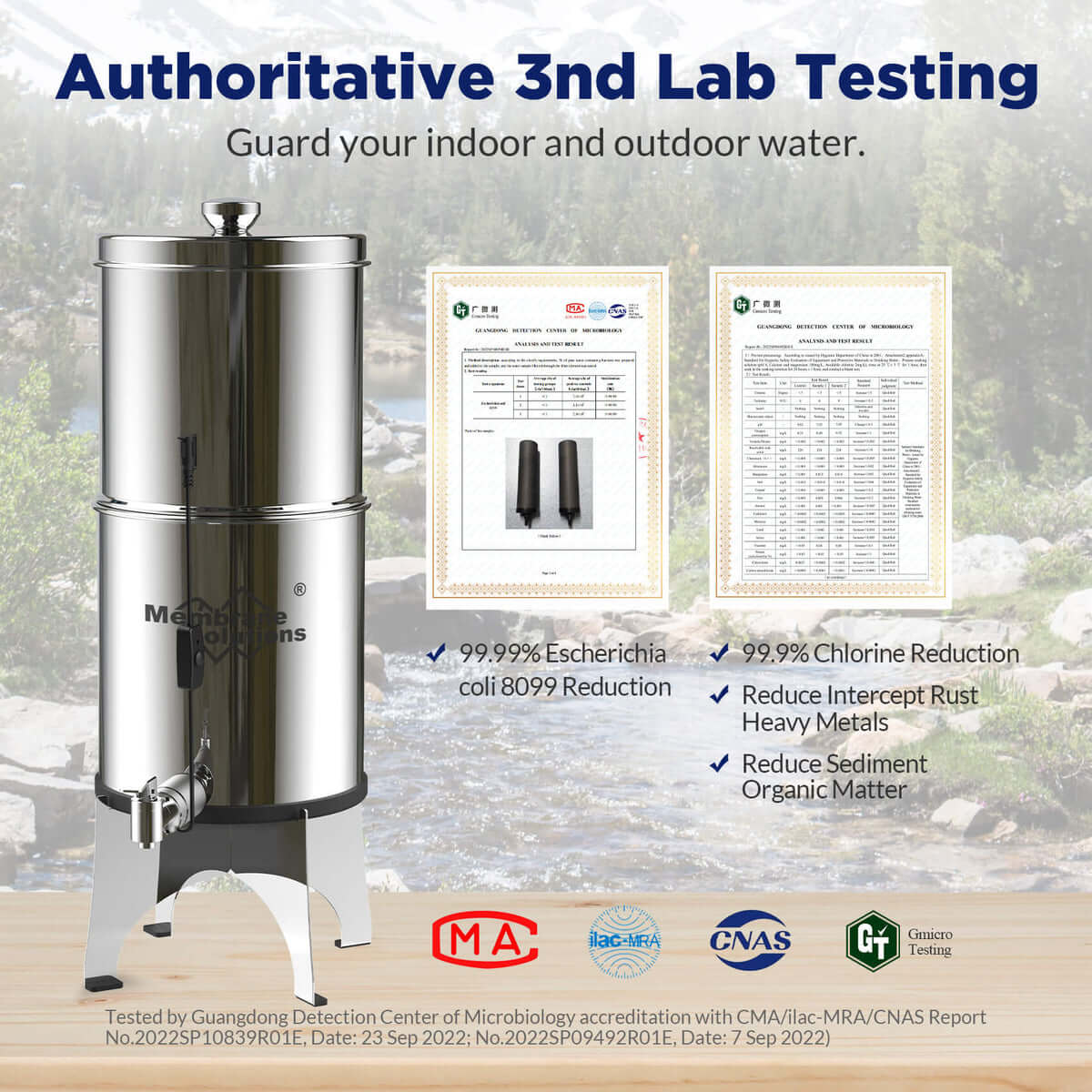 Membrane Solutions U3P UV Gravity Water Filter