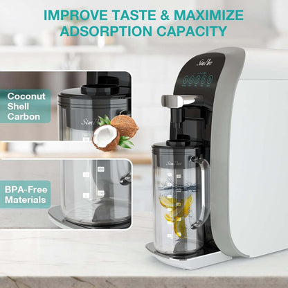 SimPure Y7T-BW-A Countertop RO System with Pitcher