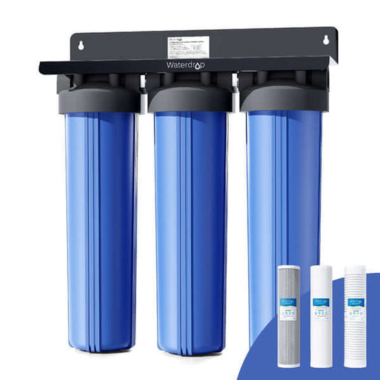 3-Stage Whole House Water Filter with Carbon and Sediment Filter